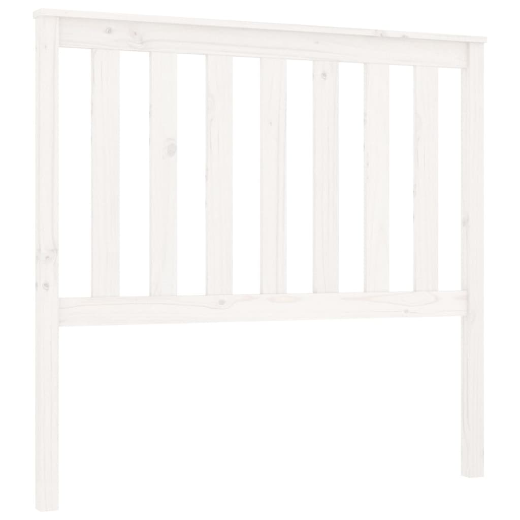 vidaXL Cabecero de cama madera maciza de pino blanco 106x6x101 cm