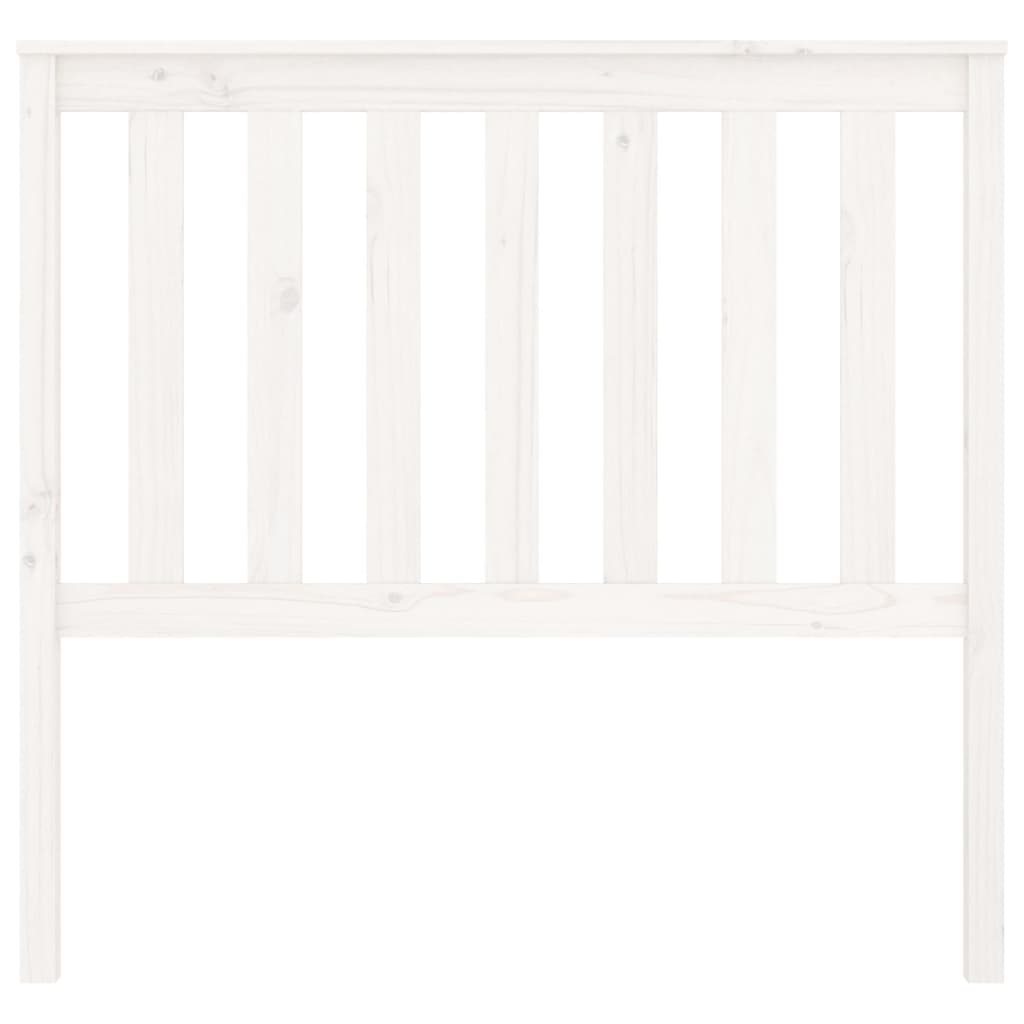 vidaXL Cabecero de cama madera maciza de pino blanco 106x6x101 cm