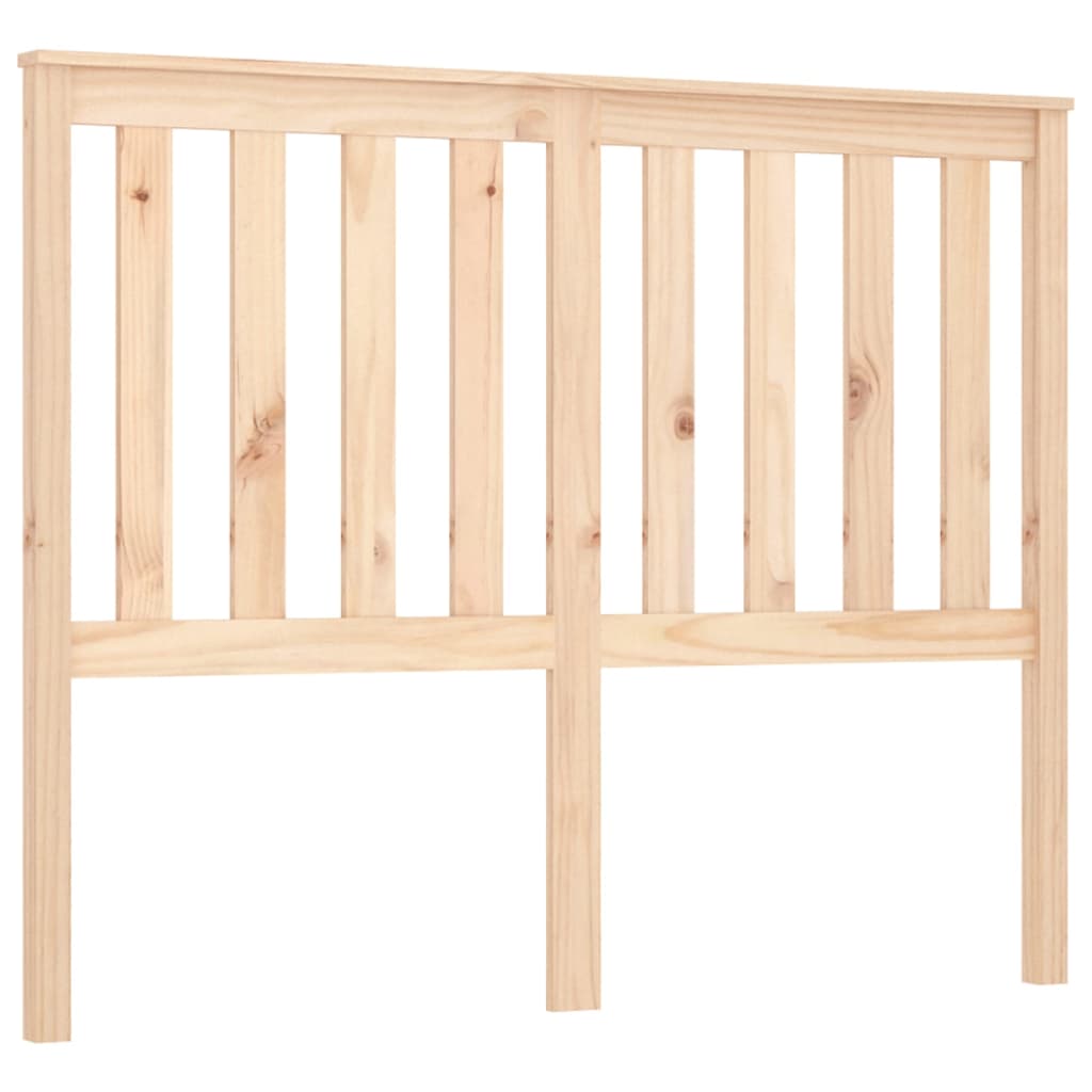 vidaXL Cabecero de cama madera maciza de pino 126x6x101 cm