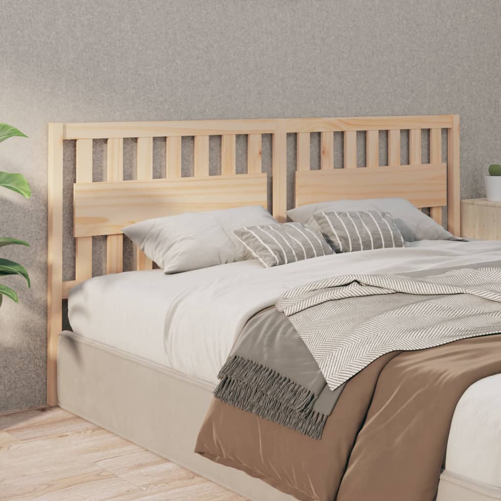 vidaXL Cabecero de cama madera maciza de pino 205,5x4x100 cm