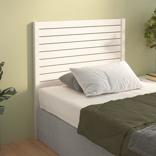 vidaXL Cabecero de cama madera maciza de pino blanco 81x4x100 cm