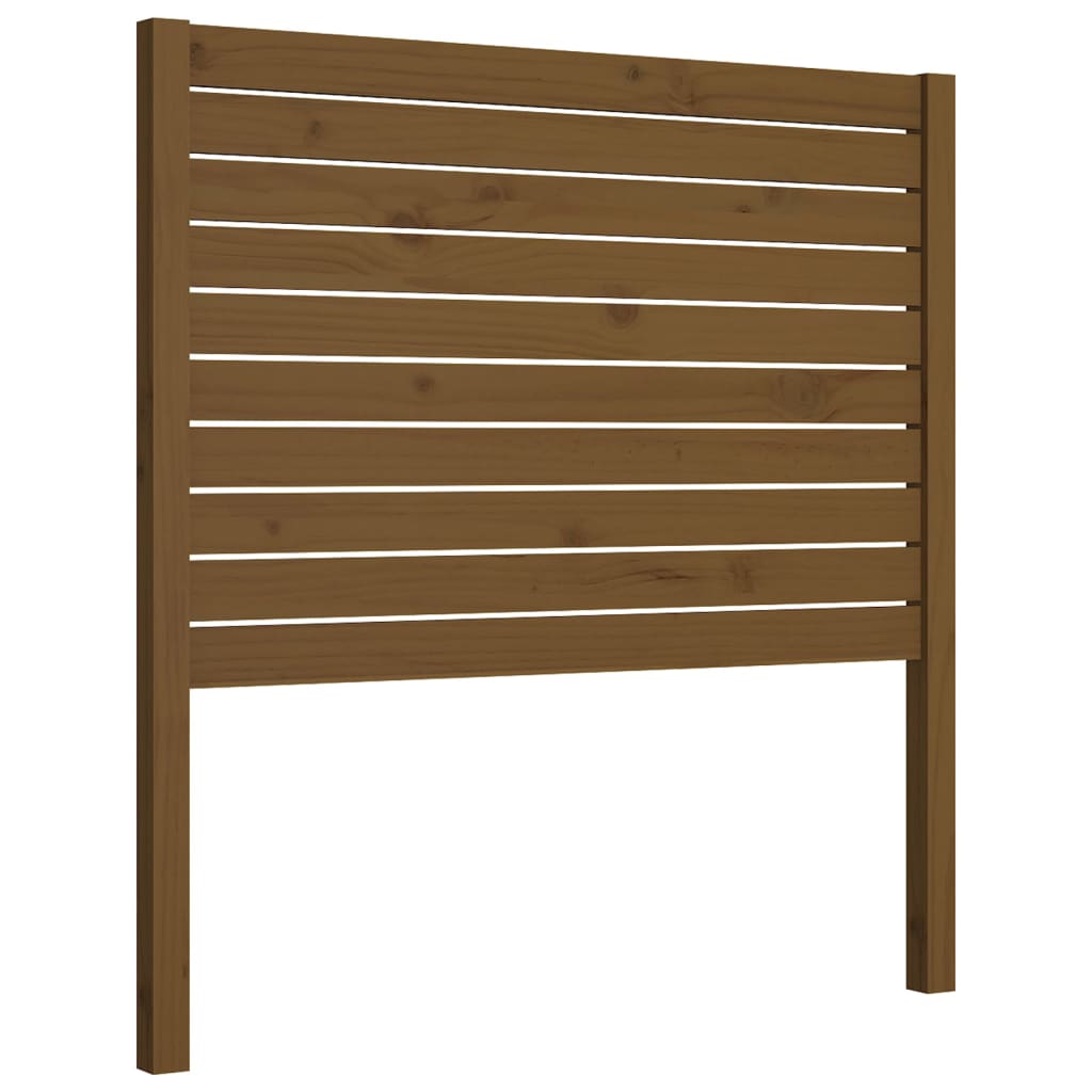 vidaXL Cabecero de cama madera maciza de pino marrón miel 106x4x100 cm