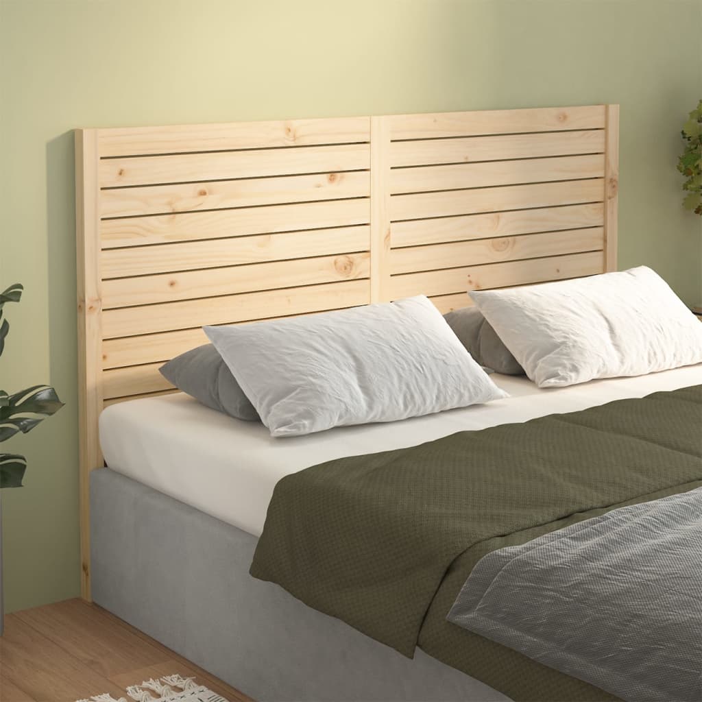 vidaXL Cabecero de cama madera maciza de pino 166x4x100 cm