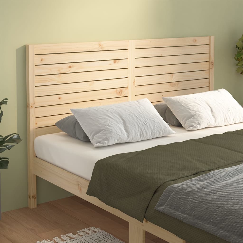 vidaXL Cabecero de cama madera maciza de pino 166x4x100 cm