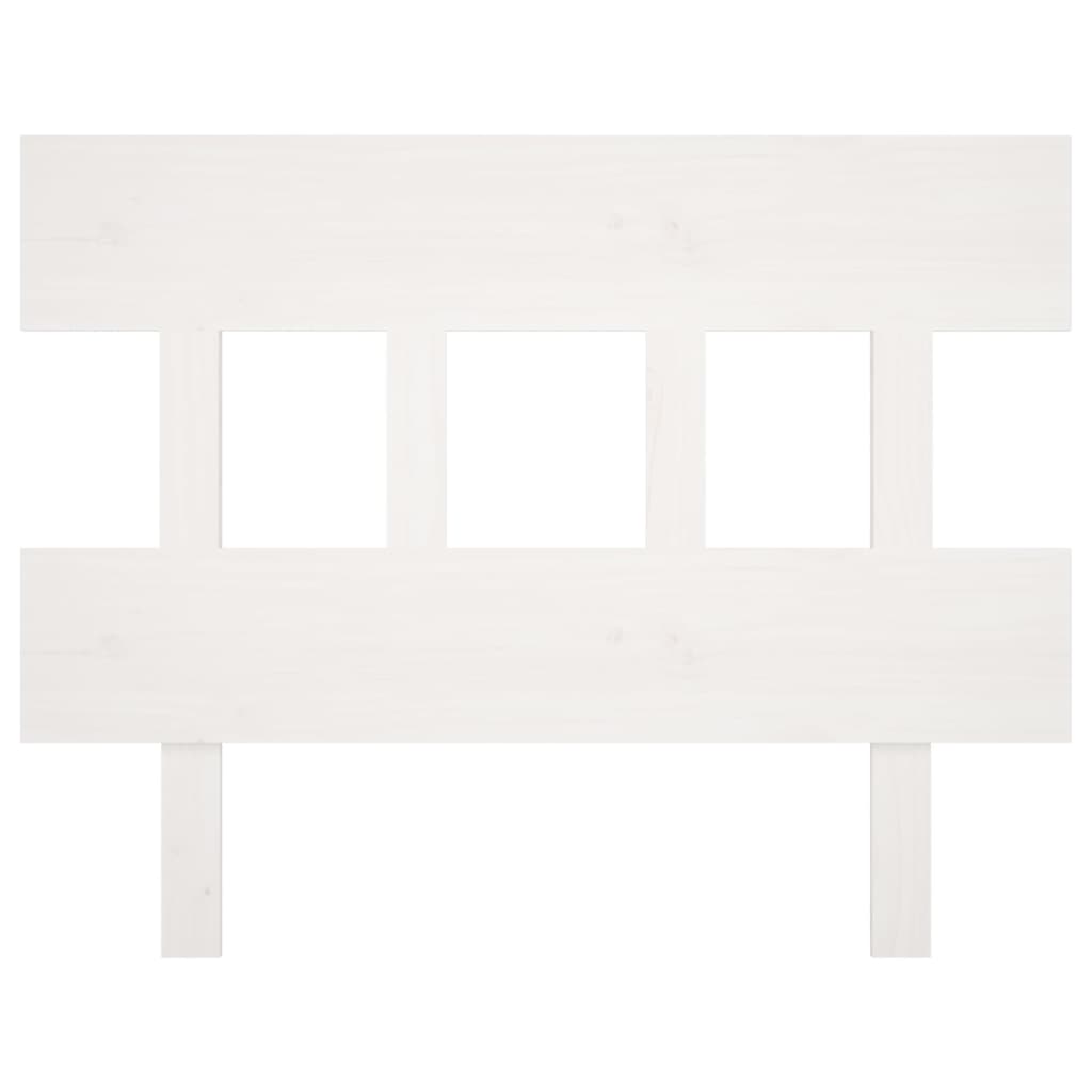 vidaXL Cabecero de cama madera maciza de pino blanco 78,5x3x81 cm