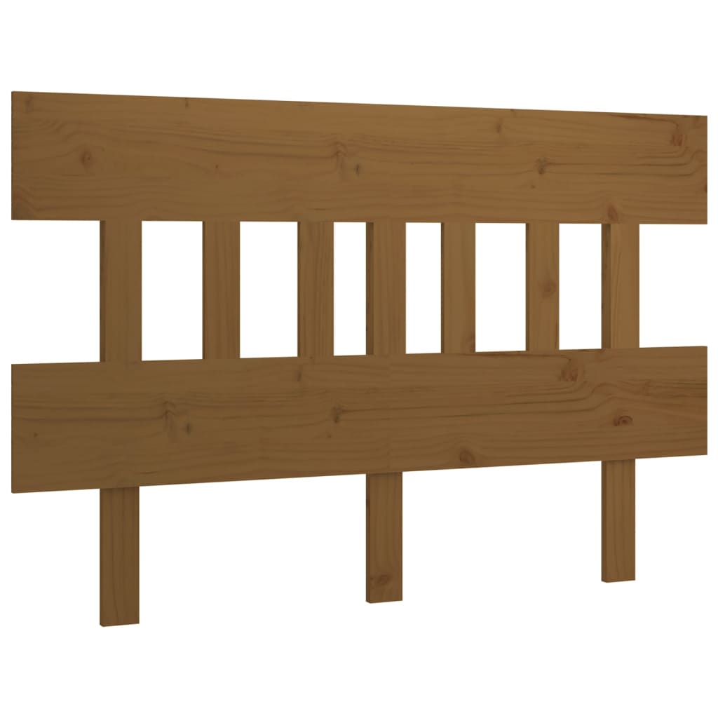 vidaXL Cabecero de cama madera maciza de pino marrón miel 138,5x3x81cm