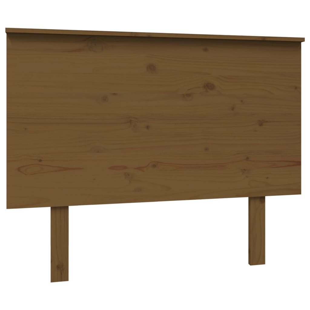 vidaXL Cabecero de cama madera maciza de pino marrón miel 104x6x82,5cm