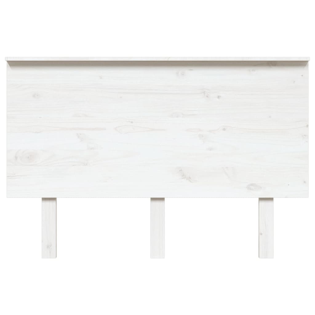 vidaXL Cabecero de cama madera maciza de pino blanco 124x6x82,5 cm