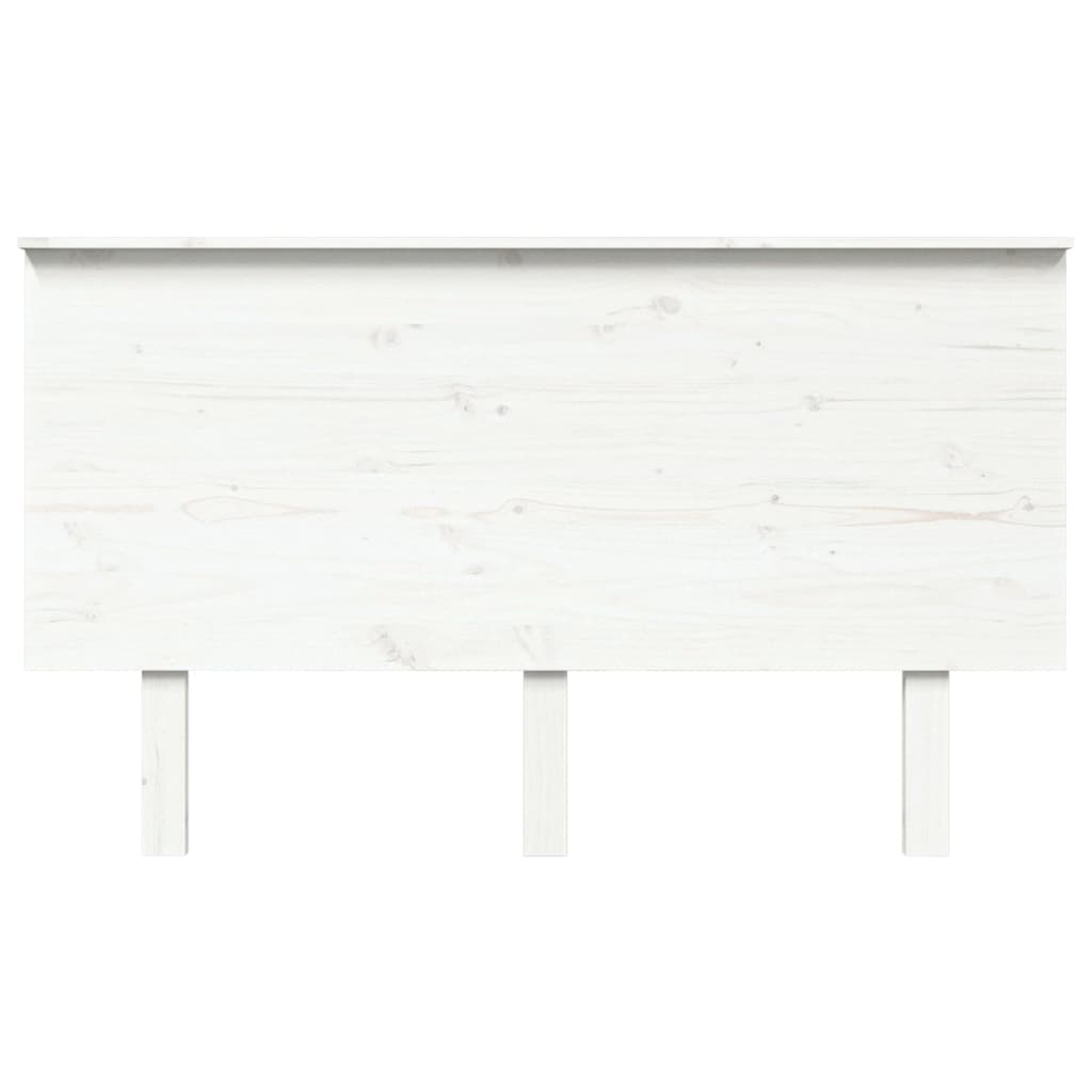 vidaXL Cabecero de cama madera maciza de pino blanco 139x6x82,5 cm