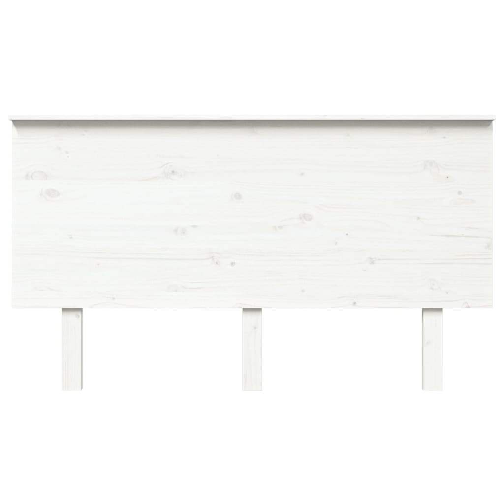 vidaXL Cabecero de cama madera maciza de pino blanco 144x6x82,5 cm