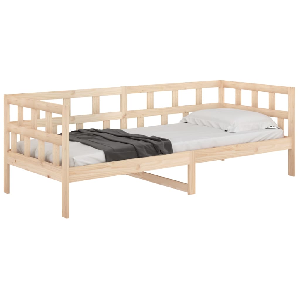 vidaXL Sofá cama sin colchón madera maciza de pino 90x200 cm