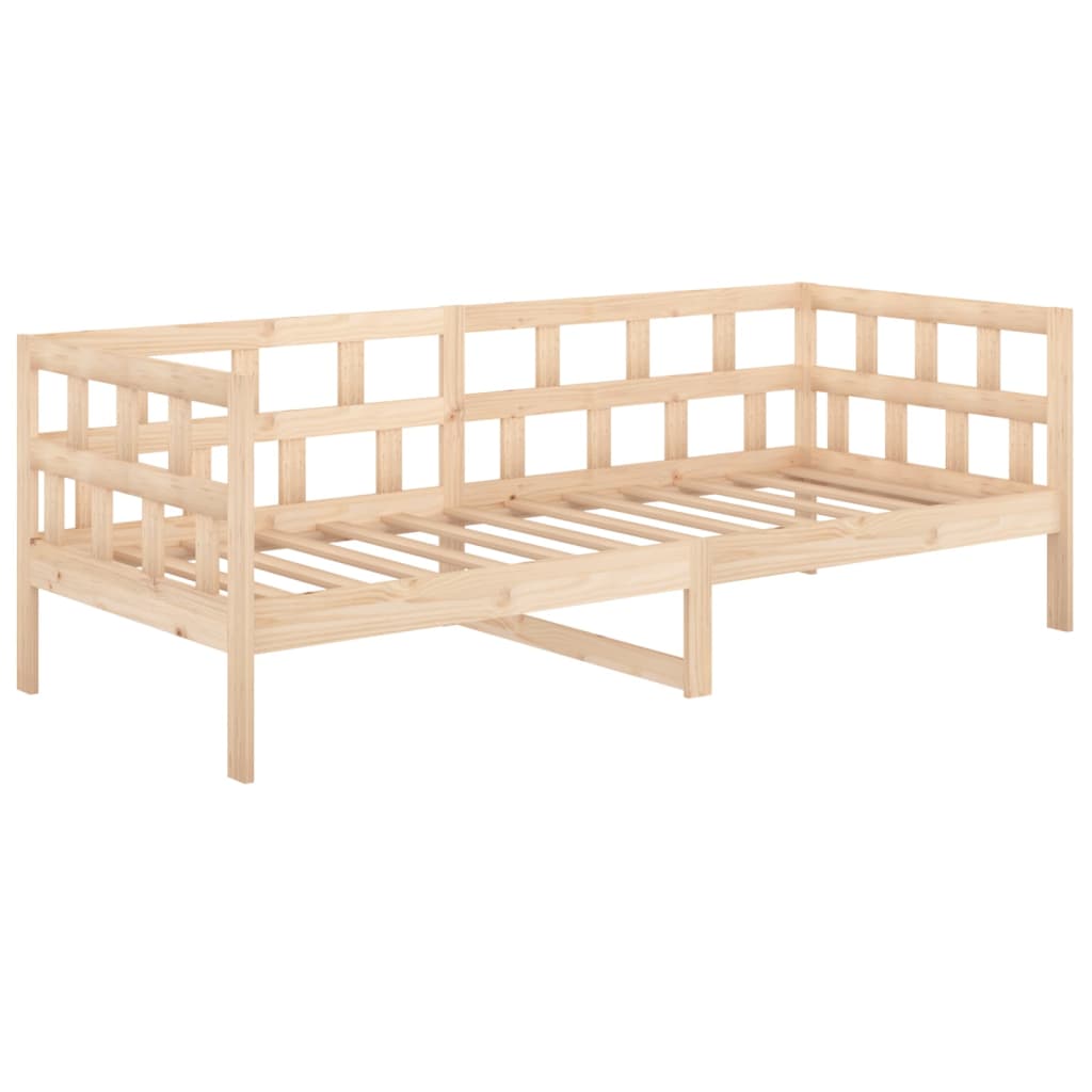 vidaXL Sofá cama sin colchón madera maciza de pino 90x200 cm