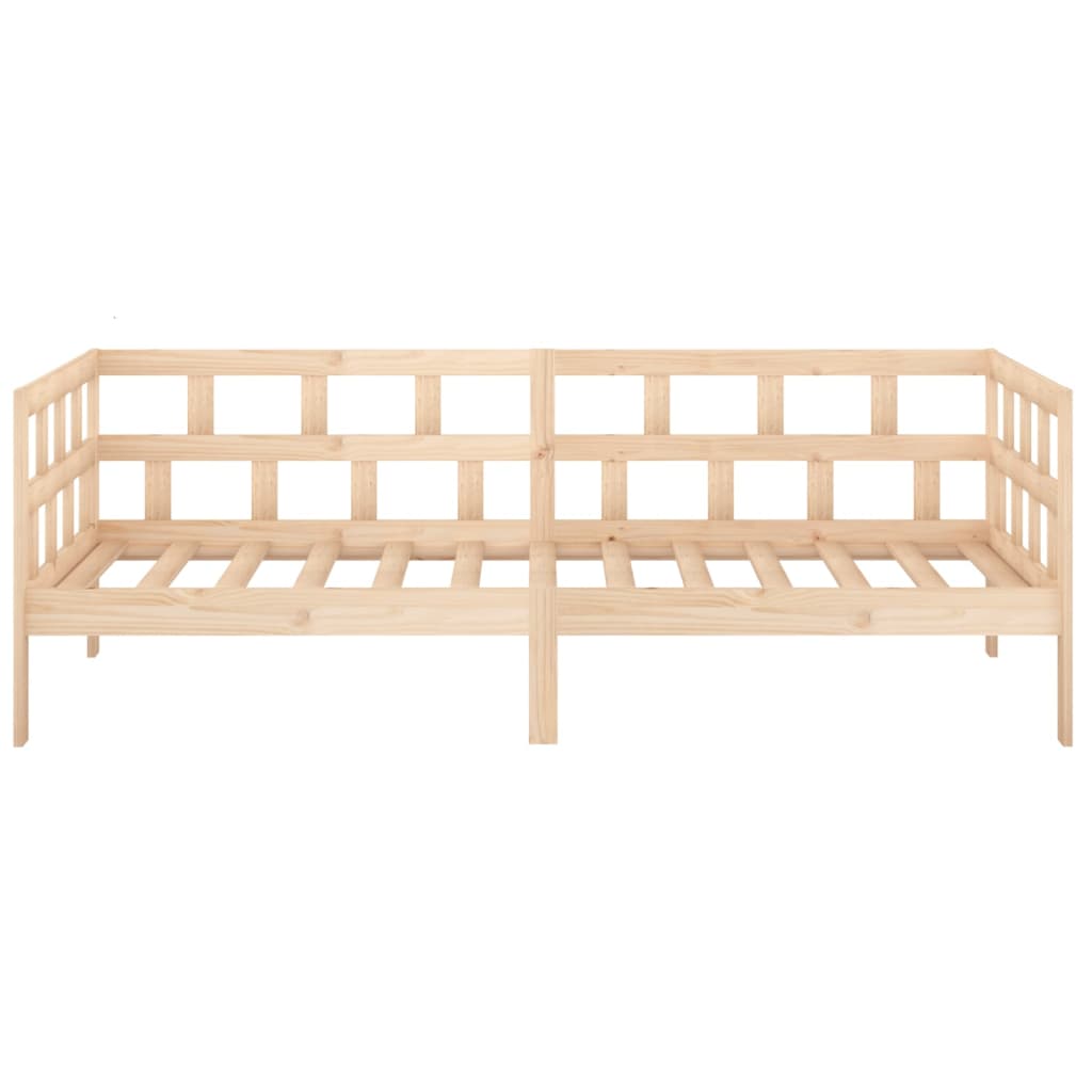 vidaXL Sofá cama sin colchón madera maciza de pino 90x200 cm