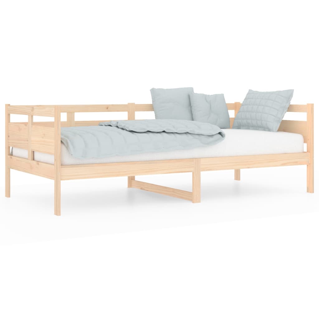 vidaXL Sofá cama sin colchón madera maciza de pino 90x200 cm