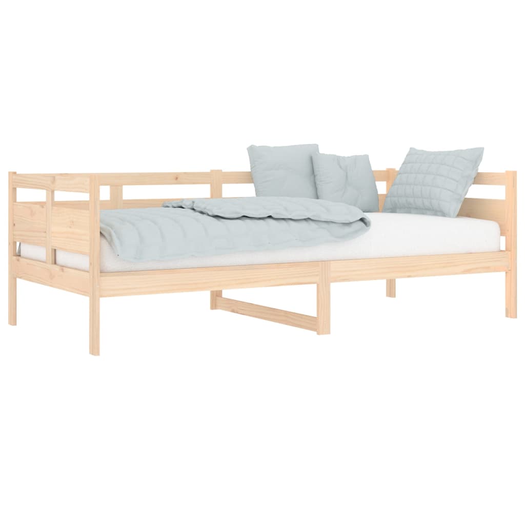 vidaXL Sofá cama sin colchón madera maciza de pino 90x200 cm