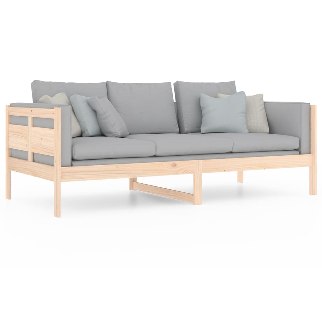 vidaXL Sofá cama sin colchón madera maciza de pino 90x200 cm