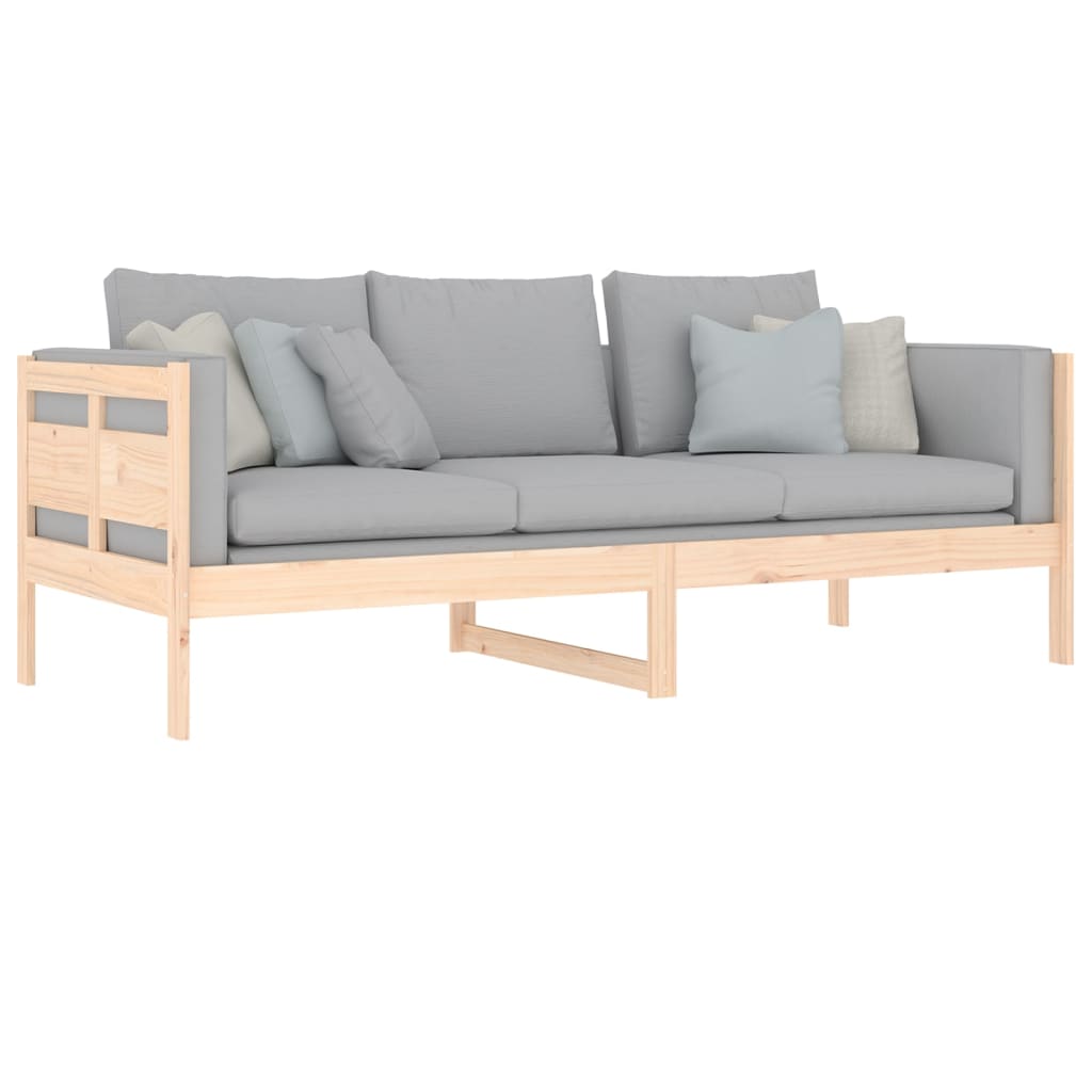 vidaXL Sofá cama madera maciza de pino 80x200 cm