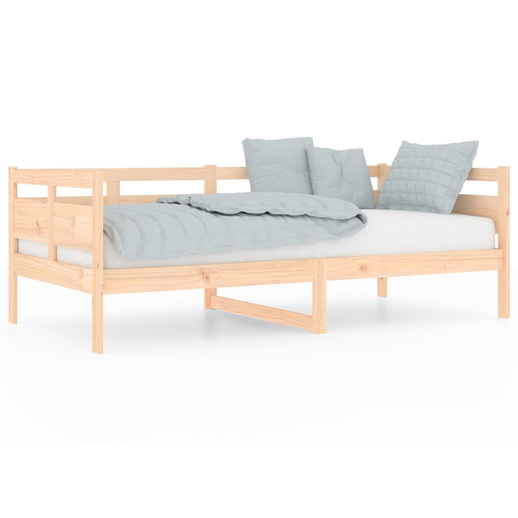 vidaXL Sofá cama madera maciza de pino 90x190 cm