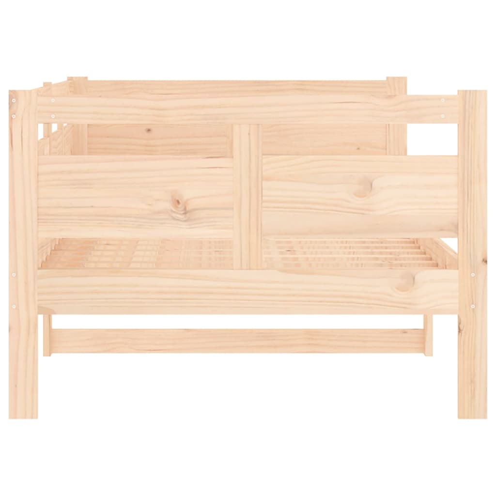 vidaXL Sofá cama madera maciza de pino 90x190 cm