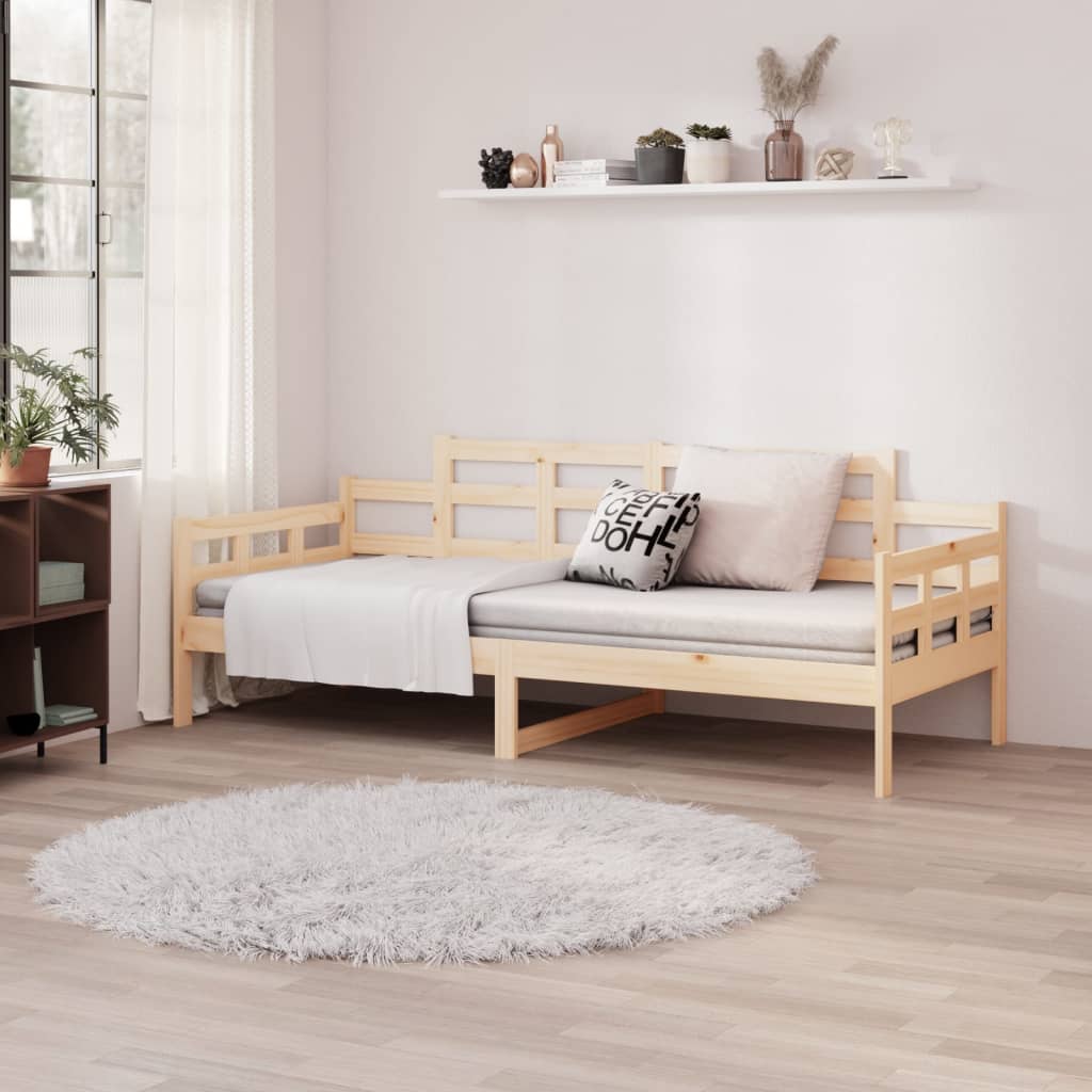 vidaXL Sofá cama madera maciza de pino 80x200 cm