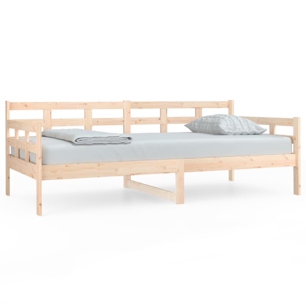 vidaXL Sofá cama madera maciza de pino 90x190 cm