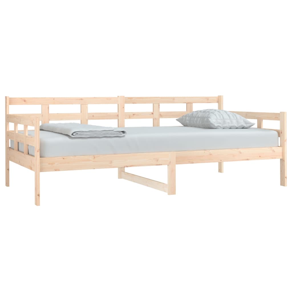 vidaXL Sofá cama madera maciza de pino 90x190 cm