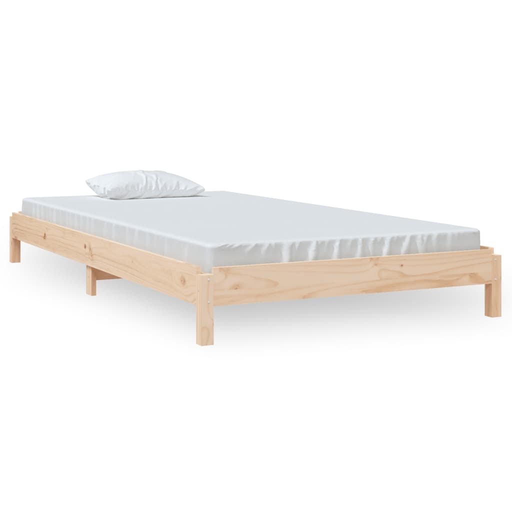 vidaXL Cama apilable de madera pino maciza 100x200 cm