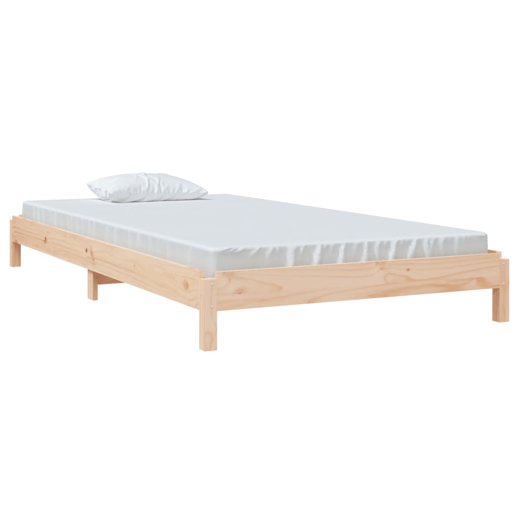 vidaXL Cama apilable de madera pino maciza 100x200 cm