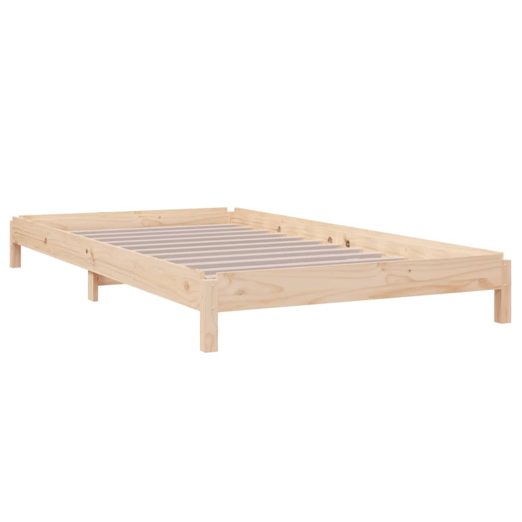 vidaXL Cama apilable de madera pino maciza 100x200 cm