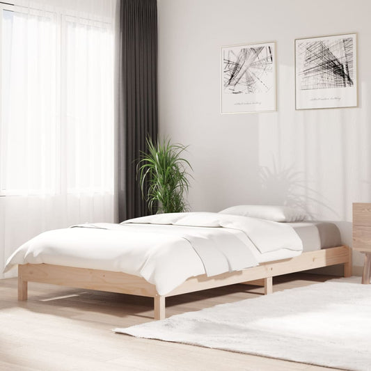 vidaXL Cama apilable de madera pino maciza 100x200 cm