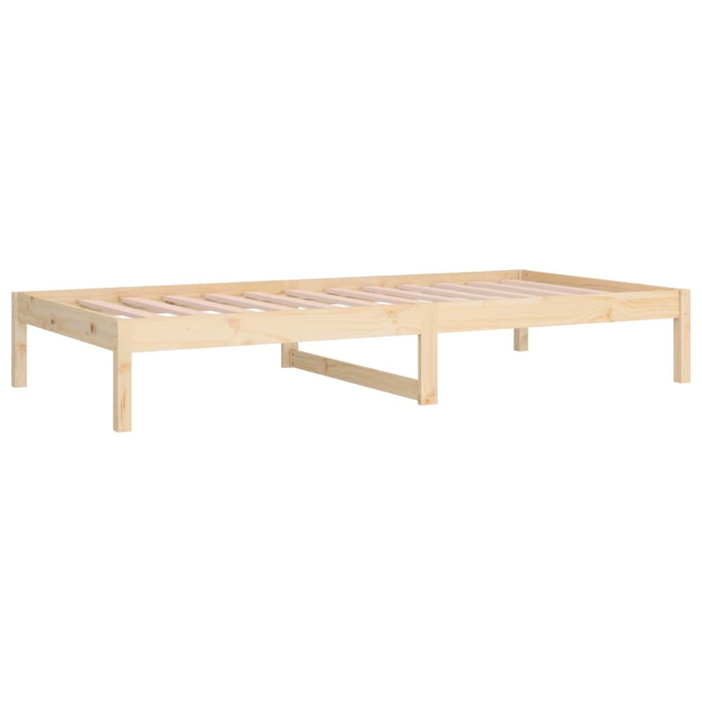 vidaXL Sofá cama sin colchón madera maciza de pino 90x200 cm