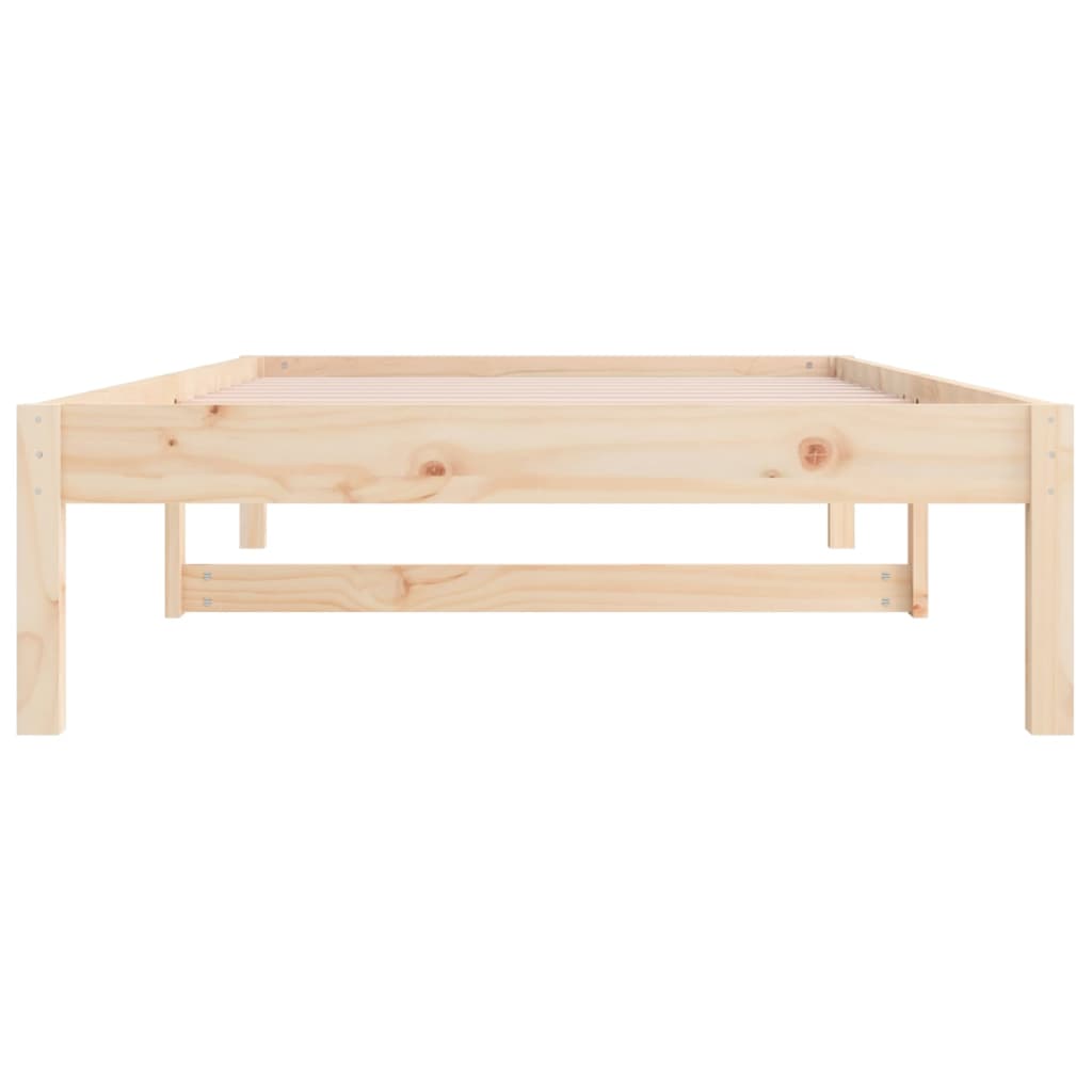 vidaXL Sofá cama sin colchón madera maciza de pino 90x200 cm