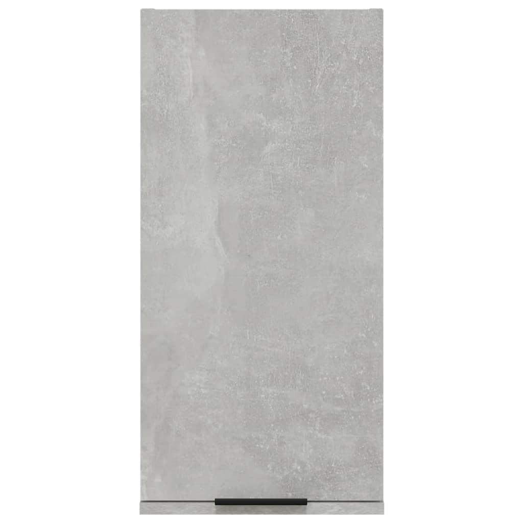 vidaXL Armario de baño de pared gris hormigón 32x20x67 cm