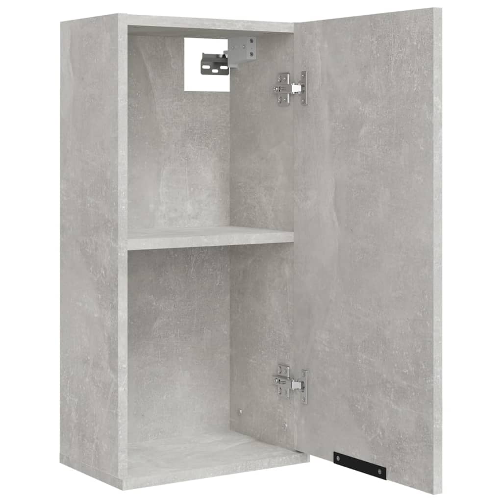 vidaXL Armario de baño de pared gris hormigón 32x20x67 cm