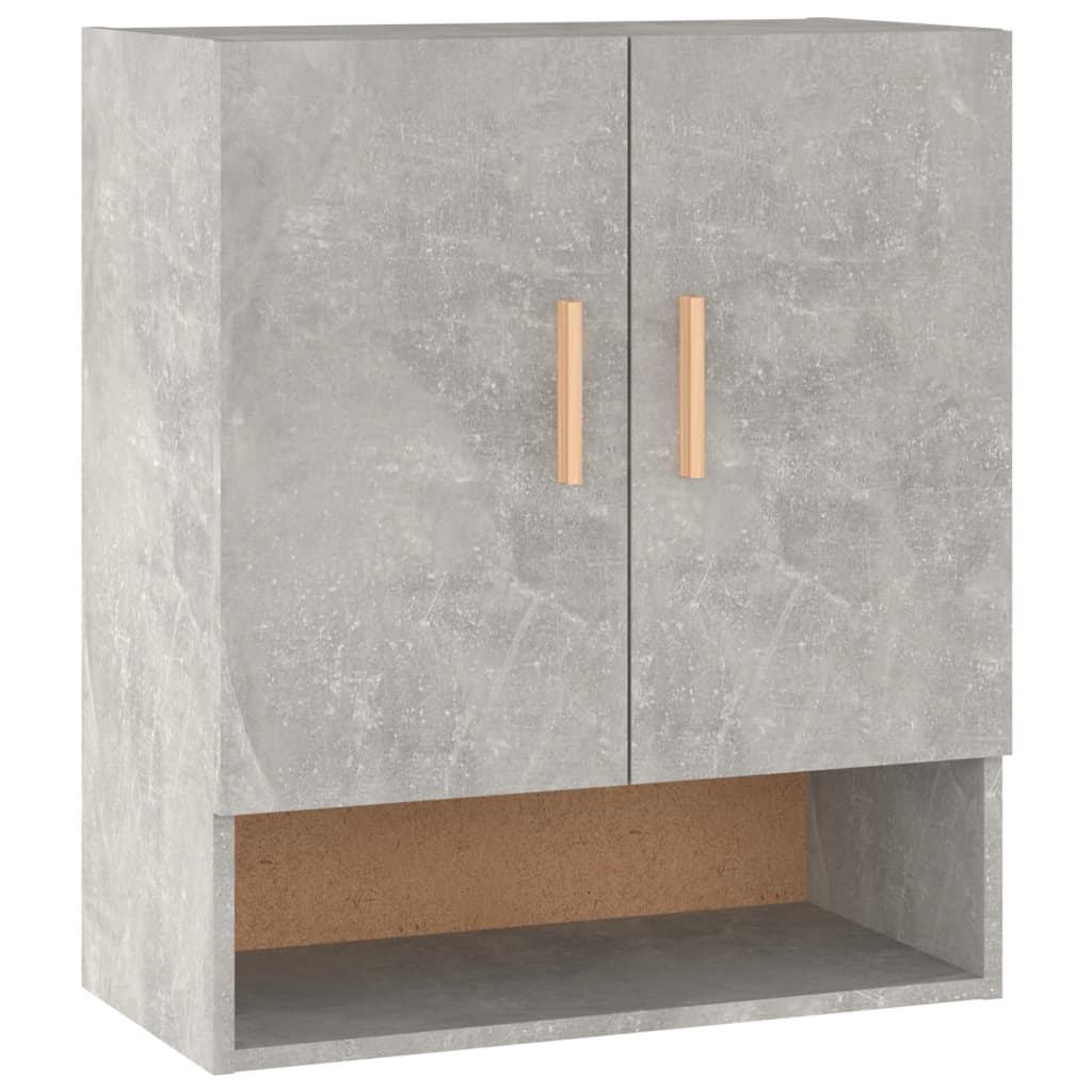 vidaXL Armario de pared madera contrachapada gris hormigón 60x31x70 cm