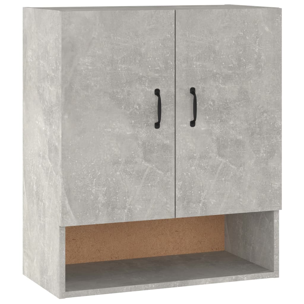 vidaXL Armario de pared madera contrachapada gris hormigón 60x31x70 cm