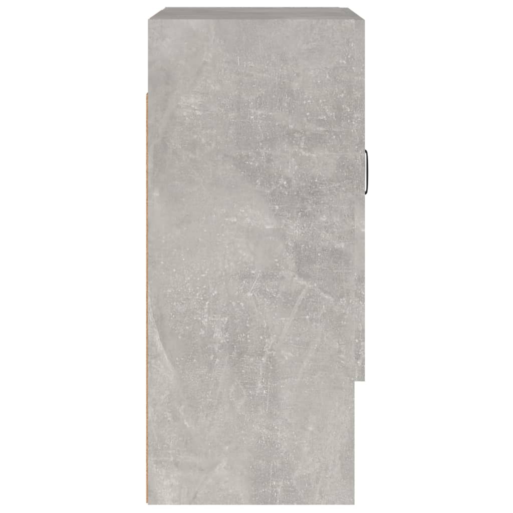 vidaXL Armario de pared madera contrachapada gris hormigón 60x31x70 cm