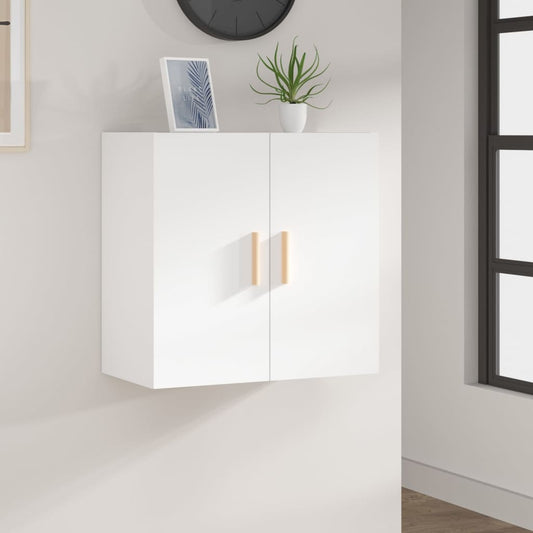 vidaXL Armario de pared madera contrachapada blanco 37x37x37 cm