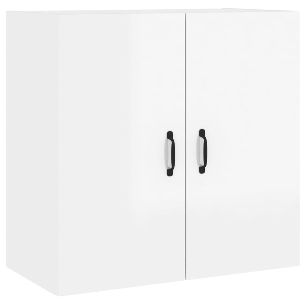 vidaXL Armario pared madera contrachapada blanco brillo 60x31x60 cm