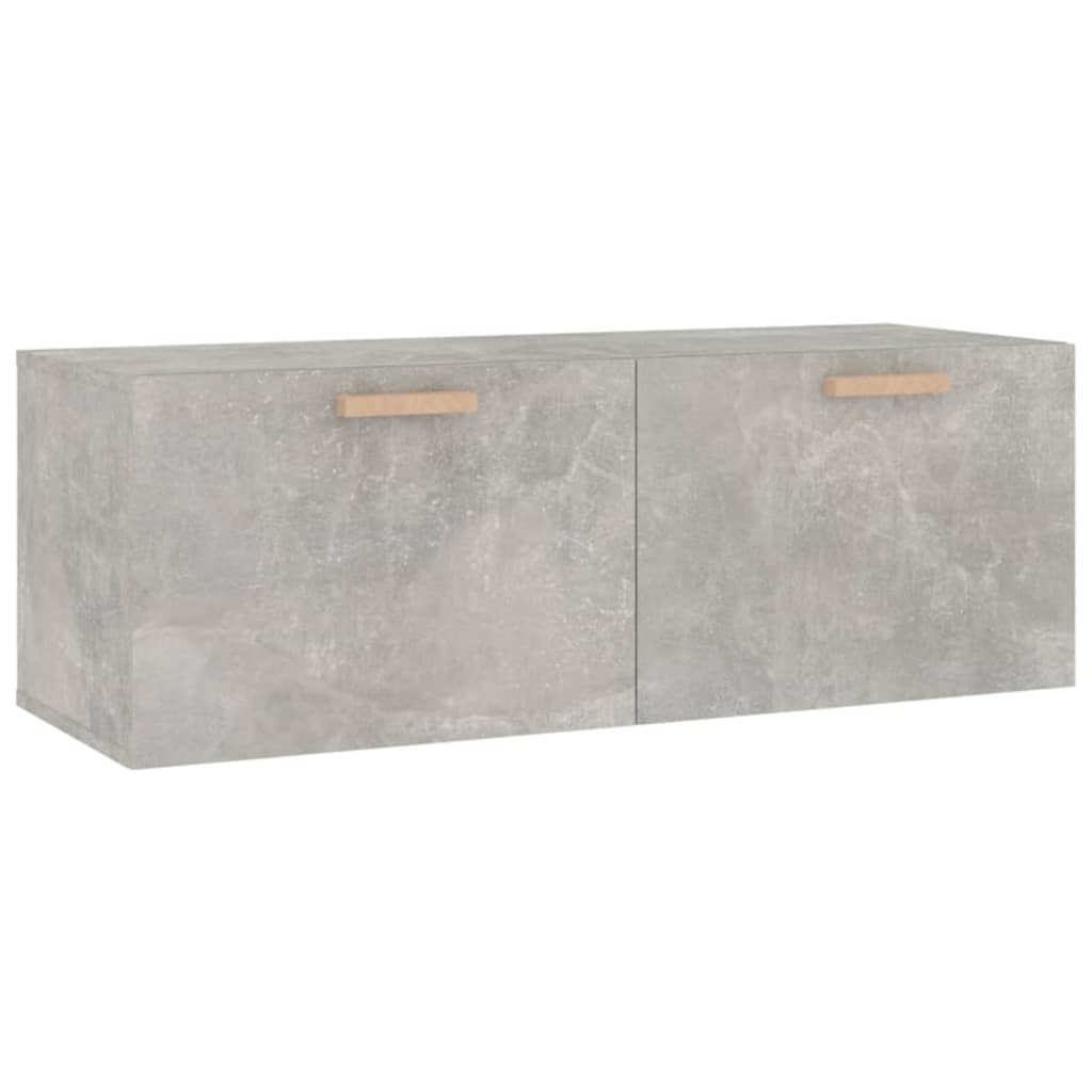 vidaXL Armario pared madera contrachapada gris hormigón 100x36,5x35 cm