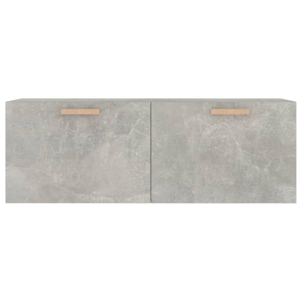 vidaXL Armario pared madera contrachapada gris hormigón 100x36,5x35 cm