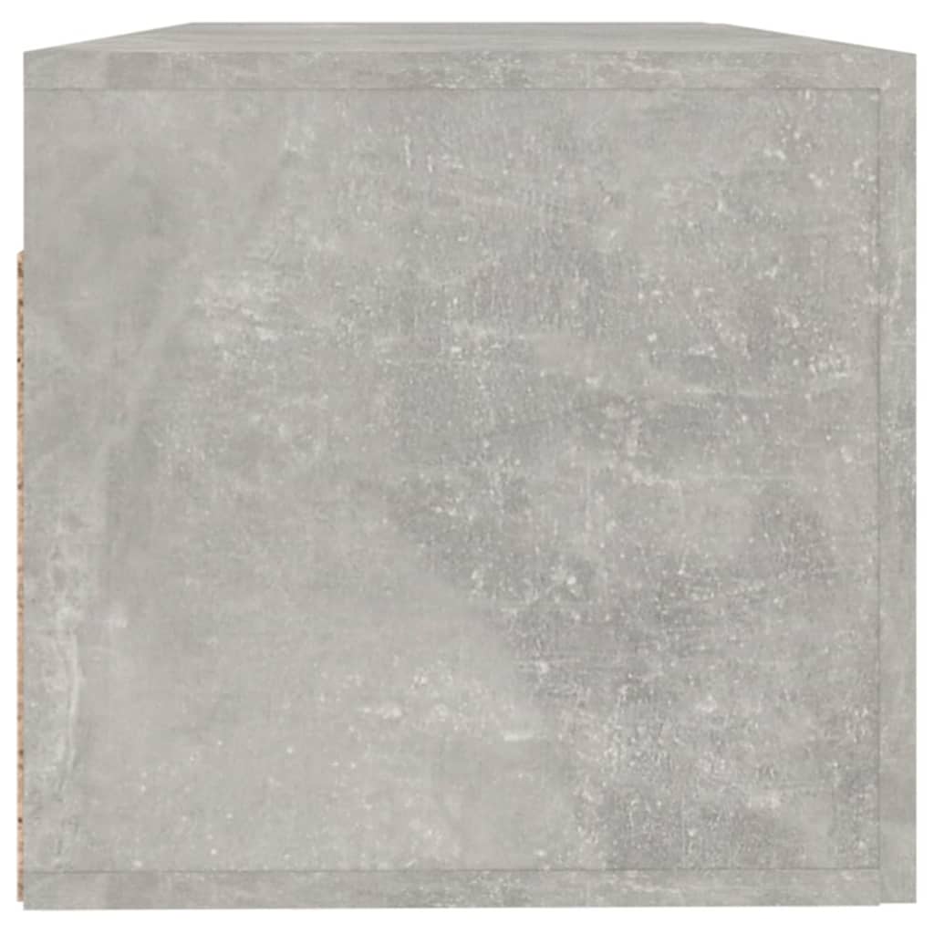 vidaXL Armario pared madera contrachapada gris hormigón 100x36,5x35 cm