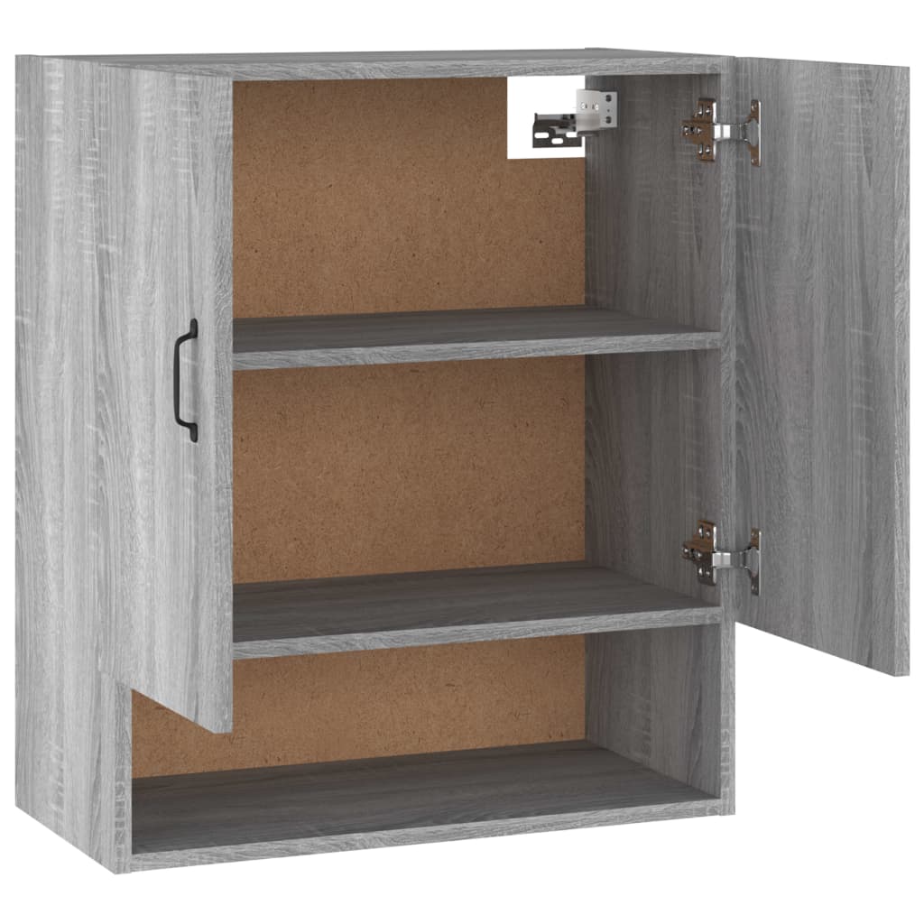 vidaXL Armario de pared madera contrachapada gris Sonoma 60x31x70 cm