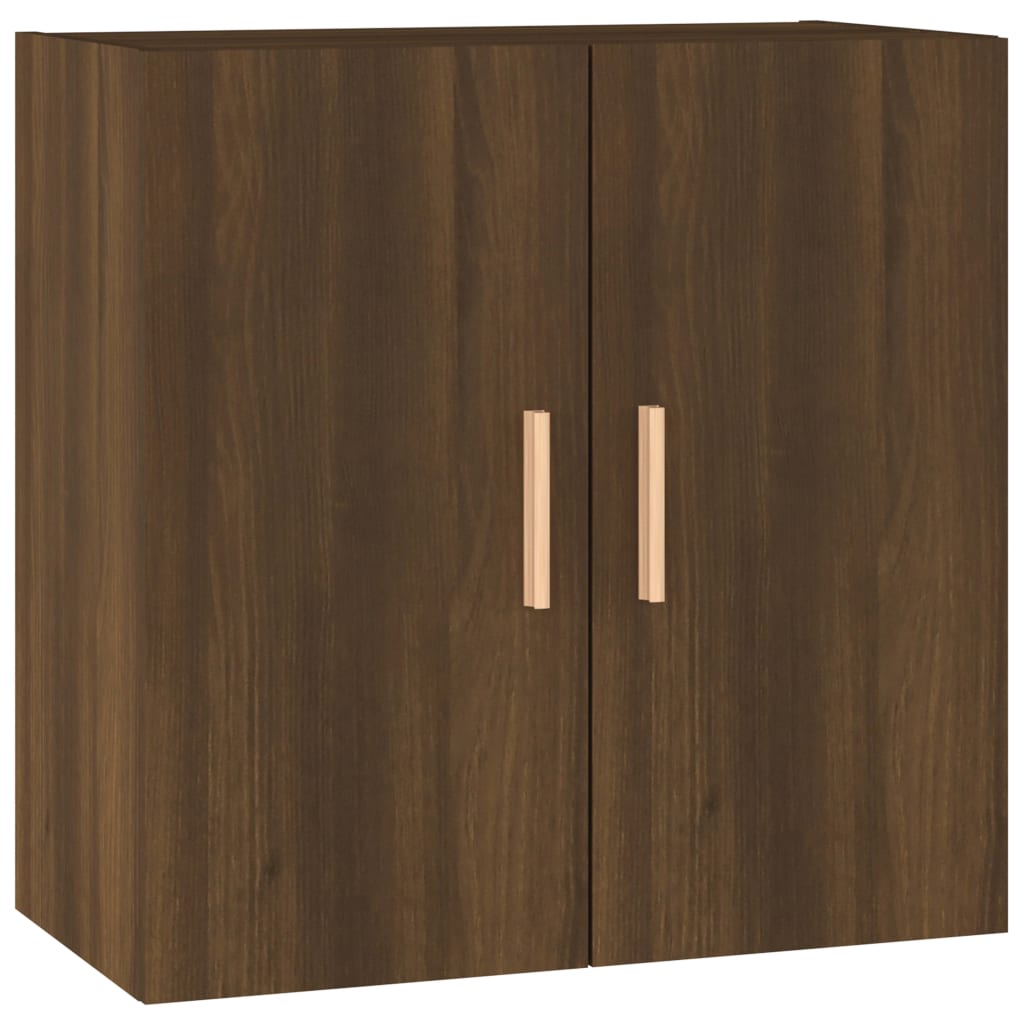 vidaXL Armario de pared madera contrachapada marrón roble 60x30x60 cm