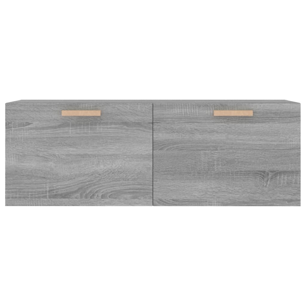 vidaXL Armario pared madera contrachapada gris Sonoma 100x36,5x35 cm