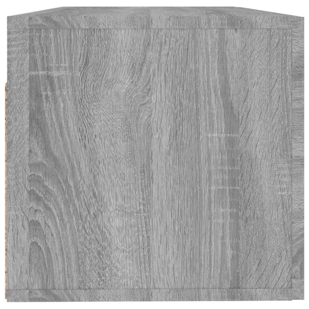 vidaXL Armario pared madera contrachapada gris Sonoma 100x36,5x35 cm