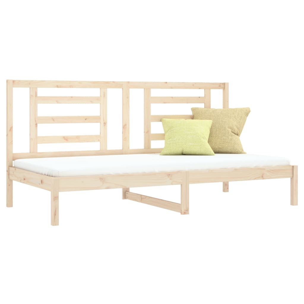 vidaXL Sofá cama sin colchón madera maciza de pino 90x200 cm