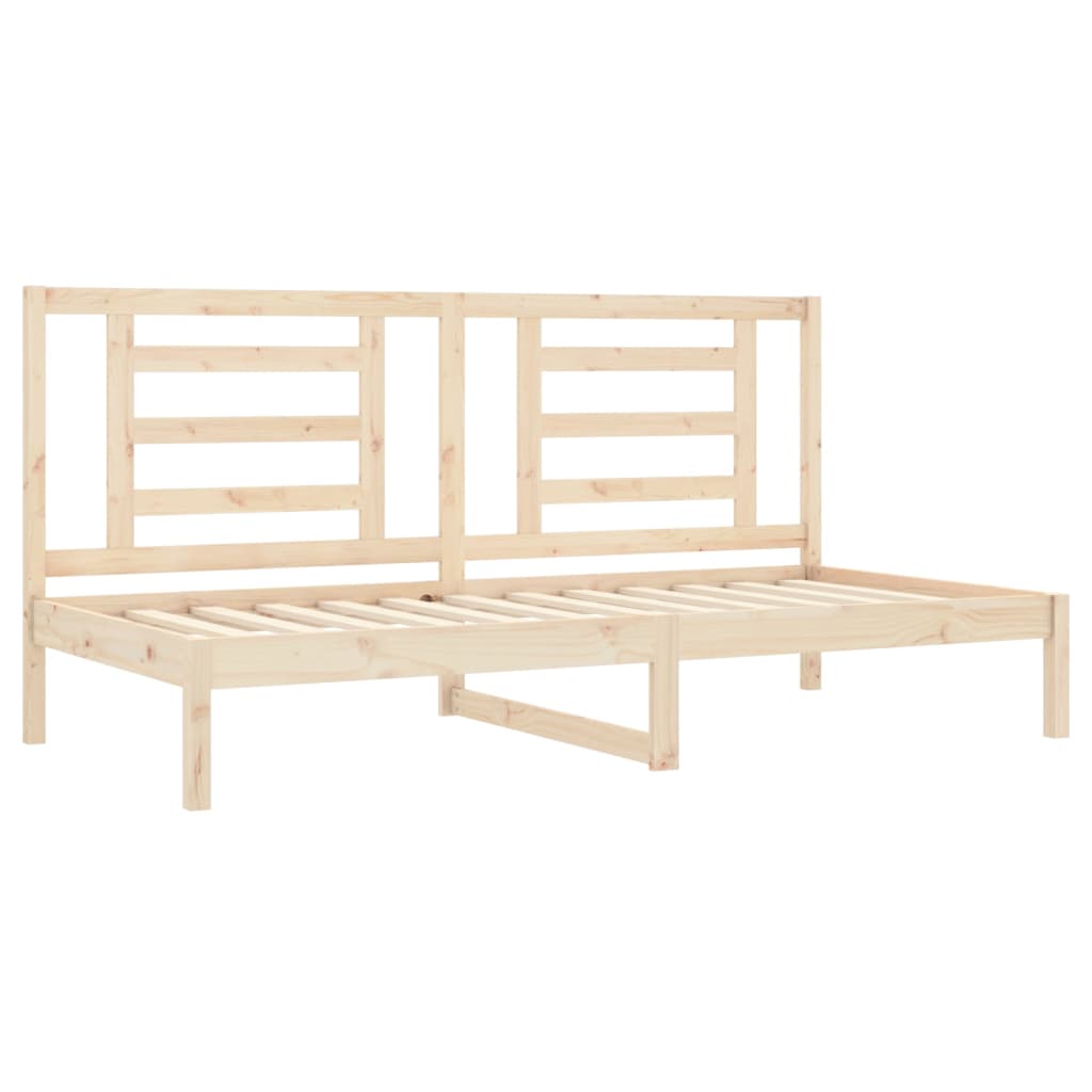 vidaXL Sofá cama sin colchón madera maciza de pino 90x200 cm