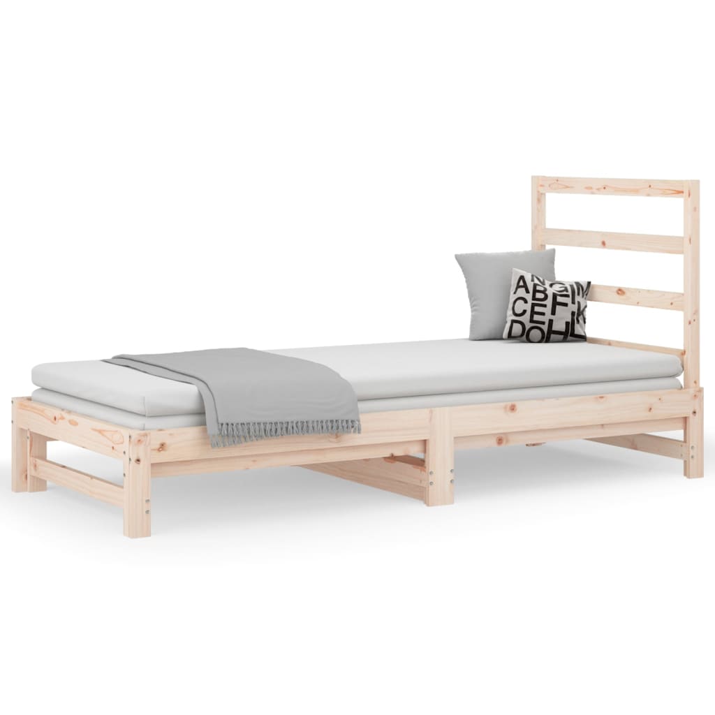 vidaXL Sofá cama extraíble sin colchón 2x(90x190) cm