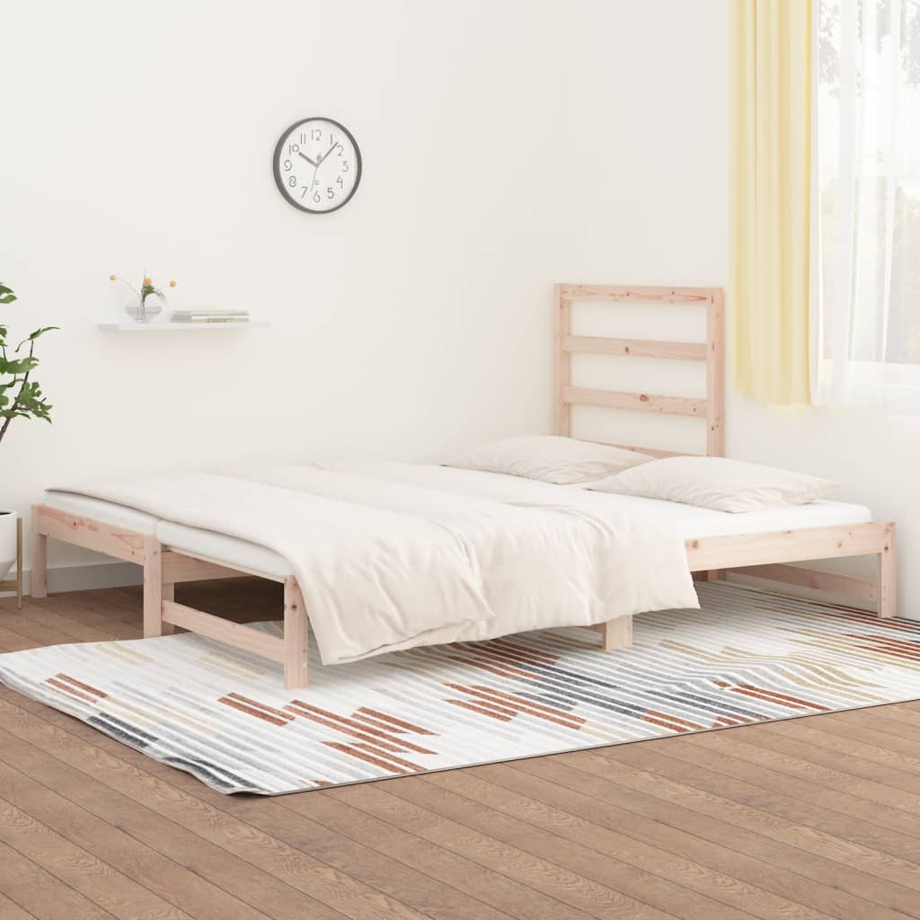 vidaXL Sofá cama extraíble sin colchón 2x(90x190) cm